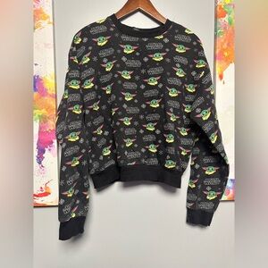 Divided size medium Black Star Wars Crew Neck Sweater